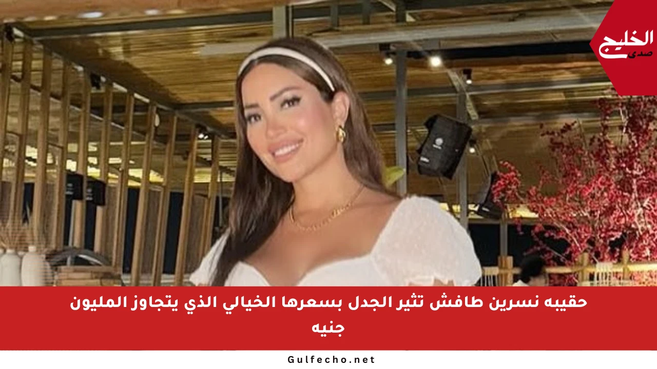 حقيبة نسرين طافش تثير الجدل بسعرها الخيالي الذي يتجاوز المليون جنيه